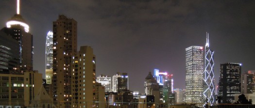 Hong Kong night from mid levels